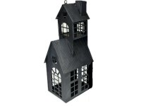 Plechový domek 18x15 cm, v.45 cm, do zahrady antracit